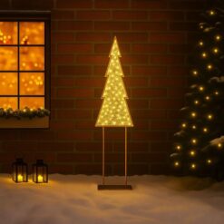 Oriane IP44 Indoor / Outdoor LED Light Up Mesh Christmas Tree, 178cm, Warm White