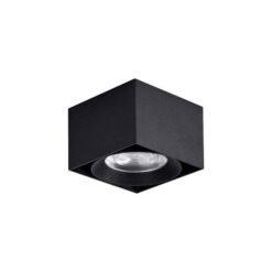 Spruce Surface Mounted Dimmable LED Downlight, Square, 10W, CCT, Black