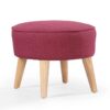 Stephano Fabric Footstool, Pink