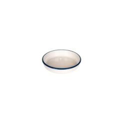 Urban Style Enamelled Carbon Steel Round Bowl, 24cm, White
