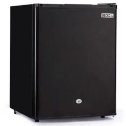 GECKO 70L Portable Bar Fridge and Freezer 12V/24V for Camping, Caravans, Black