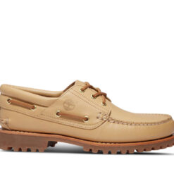 Men's Timberland® Authentic 3-Eye Lug Handsewn Boat Shoe Beige 7 US Mens