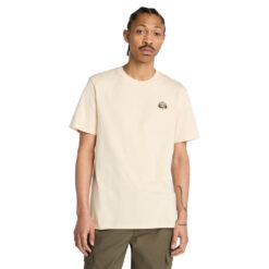 Men's Tree Logo Patch T-Shirt Beige