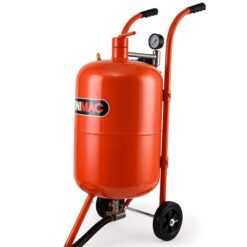 UNIMAC 38L Sandblasting Tank, Pressurised Design with Sandblast Gun Set with Hose