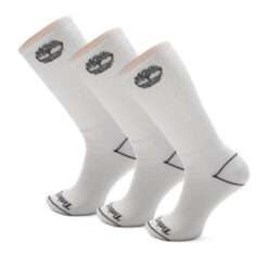 3 Pack Bowden Tree Full Cushion Crew Sock White
