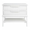 Aimee Bedside Table, Large, White