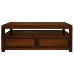 Amsterdam Mahogany Timber 4 Drawer Coffee Table, 120cm, Mahogany