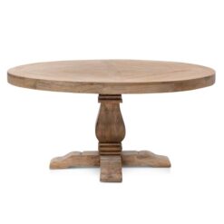 Ardfin Reclaimed Elm Round Pedestal Dining Table, 160cm