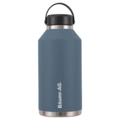 BAUMR-AG 1.9L Double Wall Insulated Stainless Steel Water Bottle, Drink Jug with Handle, Straw Cleaner, Blue
