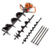 BAUMR-AG Post Hole Digger 88CC Posthole Earth Auger Fence Borer Petrol Drill Bit