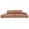 Bellamy Full Top Grain Leather Modular Sofa, 2 Seater with Left Terminal, Mocha