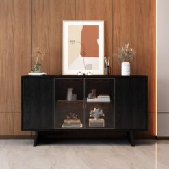 Calyx Wooden 4 Door Sideboard, 150cm