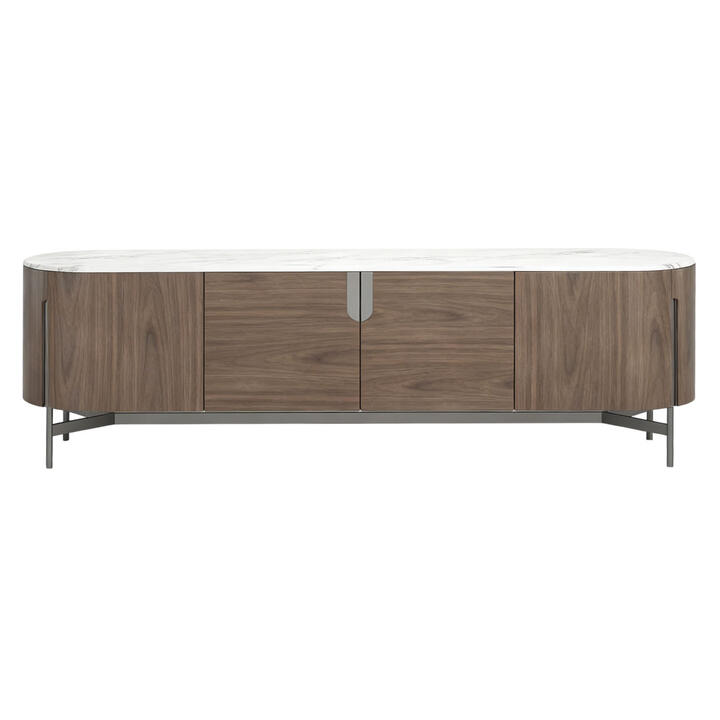 Collien Stone Top Modern 4 Door TV Unit, 200cm Collien Stone Top Modern 4 Door TV Unit, 200cm