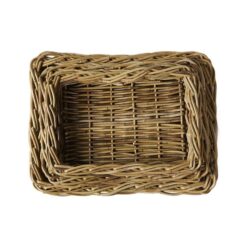 Conran 3 Piece Cane Rectangular Tray