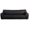 Eameson Full Top Grain Leather Sofa, 3 Seater, Black Eameson Full Top Grain Leather Sofa, 3 Seater, Black