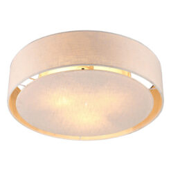 Linea Fabric Flush Mount Ceiling Light