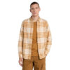 Men's Midweight Flannel Check Shirt Orange