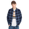 Men's Midweight Flannel Checkered Shirt Blue