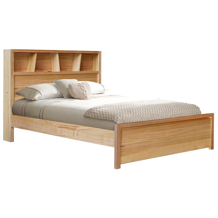 Monte Carlo Messmate Timber Bookcase Bed, Queen Monte Carlo Messmate Timber Bookcase Bed, Queen
