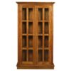 Mossman Mahogany Timber 2 Door Display Cabinet, Light Pecan Mossman Mahogany Timber 2 Door Display Cabinet, Light Pecan
