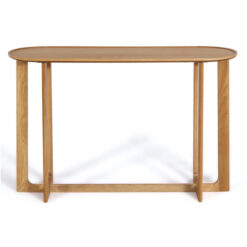 Noren Wooden Oval Console Table, 120cm