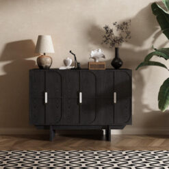 Oaklin Wooden 3 Door Sideboard, 120cm