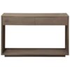 Oscar Mindi Wood 2 Drawer Sofa Table, 120cm, Latte