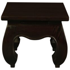 Quon Liam Mahogany Timber Lamp Table, Chocolate