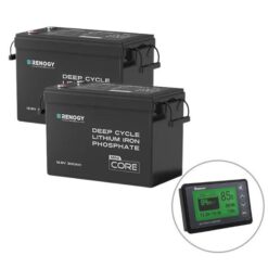 Renogy 12V 300Ah Core Mini Lithium Battery x2
