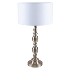 Sandra Metal Base Table Lamp, Antique Brass