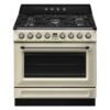 Smeg 90cm Victoria Freestanding Cooker 5 Burner/9 Functions - Cream