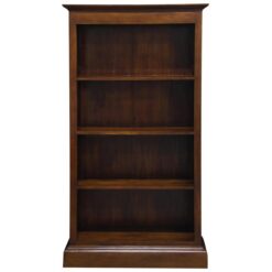 Tasmania Mahogany Timber Wide Bookcase, Mahogany