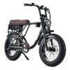 VALK Nomad Electric Fat Tyre Bike, 500W, 45km/hr, Throttle ebike, 20x4" Kenda Tyres, Shimano 7 spd, Suspension, Black