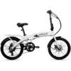 VALK Shuttle 5 Electric Folding Bike, 20" Tyres, Shimano 7-Speed, White VALK Shuttle 5 Electric Folding Bike, 20" Tyres, Shimano 7-Speed, White