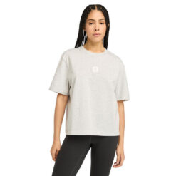 Women's Timberland® Stack Logo Short-Sleeve T-Shirt Grey
