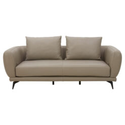 Belgariad Leather Sofa, 2 Seater, Taupe