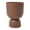 Blanche Polystone Planter Pot, Large, Clay