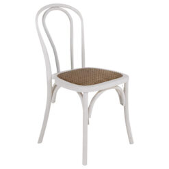 Briar Elm Timber Dining Chair, White