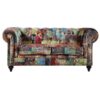 Chanster Fabric Chesterfield Sofa, 2 Seater, Patchwork Chanster Fabric Chesterfield Sofa, 2 Seater, Patchwork