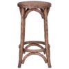 Connel Elm Timber Counter Stool, Rattan Seat, Natural Connel Elm Timber Counter Stool, Rattan Seat, Natural