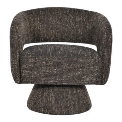 Dario Fabric Accent Armchair, Chocolate