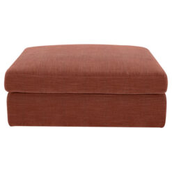 Dunhaven Fabric Ottoman, Rust