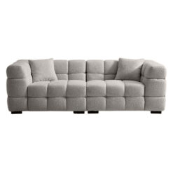 Emberly Boucle Fabric Modular Sofa, 3 Seater, Stone