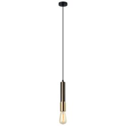 Golda Iron Tube Pendant Light, Vertical