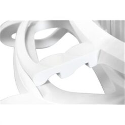 Guam Italian Made Commercial Grade Stackable Sun Lounge, White