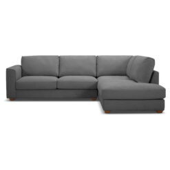 Halstead Fabric Modular Corner Sofa, 2.5 Seater with RHF Chaise, Dark Grey