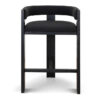 Loews Timber & Fabric Counter Stool, Black / Black Loews Timber & Fabric Counter Stool, Black / Black