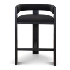 Loews Timber & Fabric Counter Stool, Black / Black