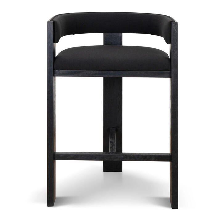 Loews Timber & Fabric Counter Stool, Black / Black Loews Timber & Fabric Counter Stool, Black / Black