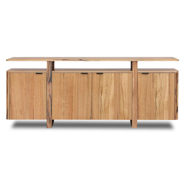 Marita Marri Wood 4 Door Buffet Table, 210cm Marita Marri Wood 4 Door Buffet Table, 210cm